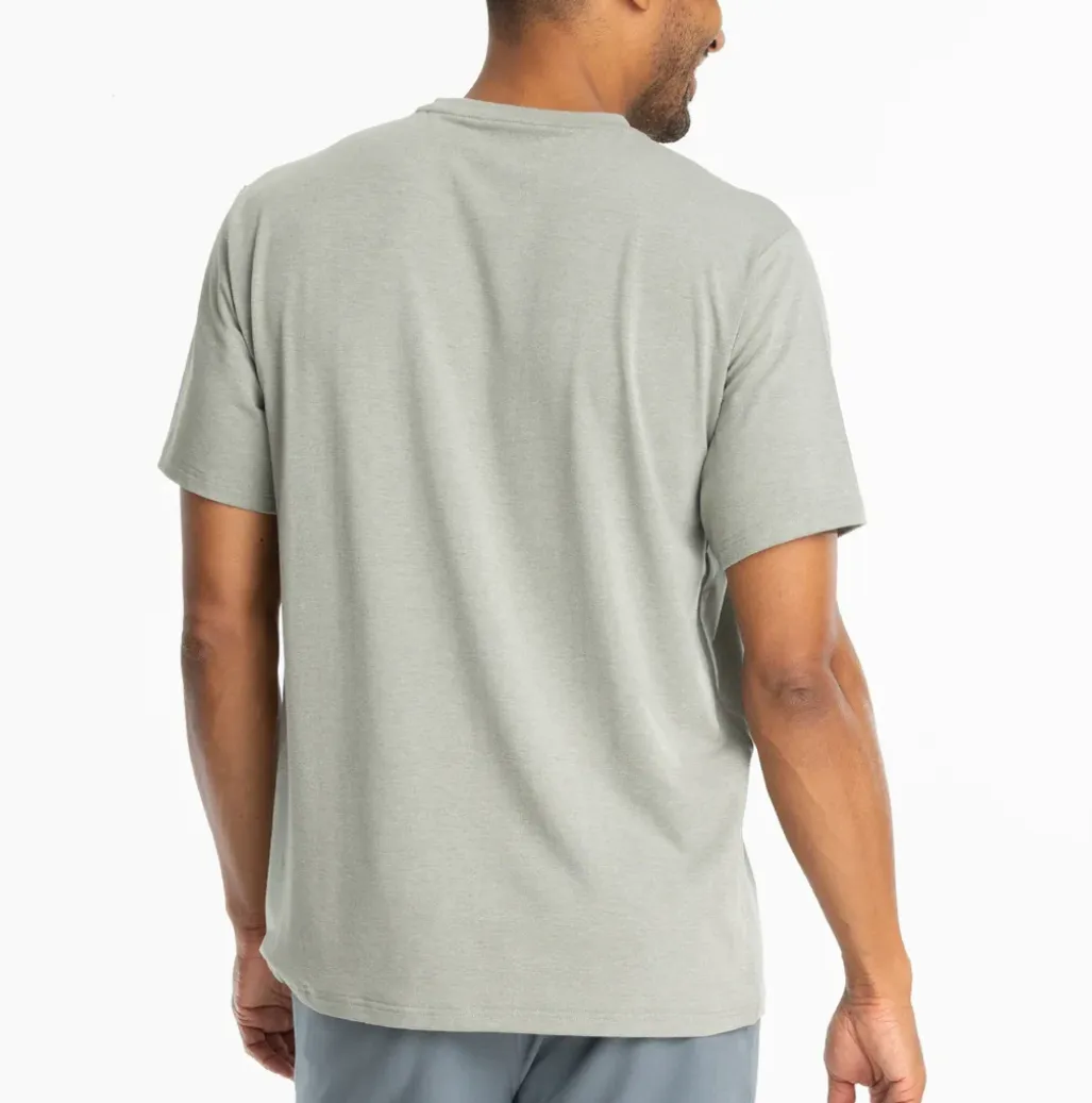 Free Fly Bamboo Flex Pocket Tee - Heather Agave Green