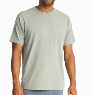 Free Fly Bamboo Flex Pocket Tee - Heather Agave Green