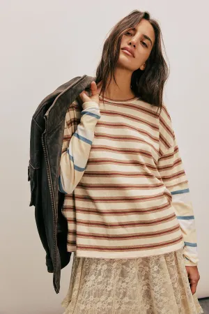 Free People NINA STRIPE TEE