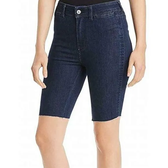 Free People So Chic Denim Biker Shorts