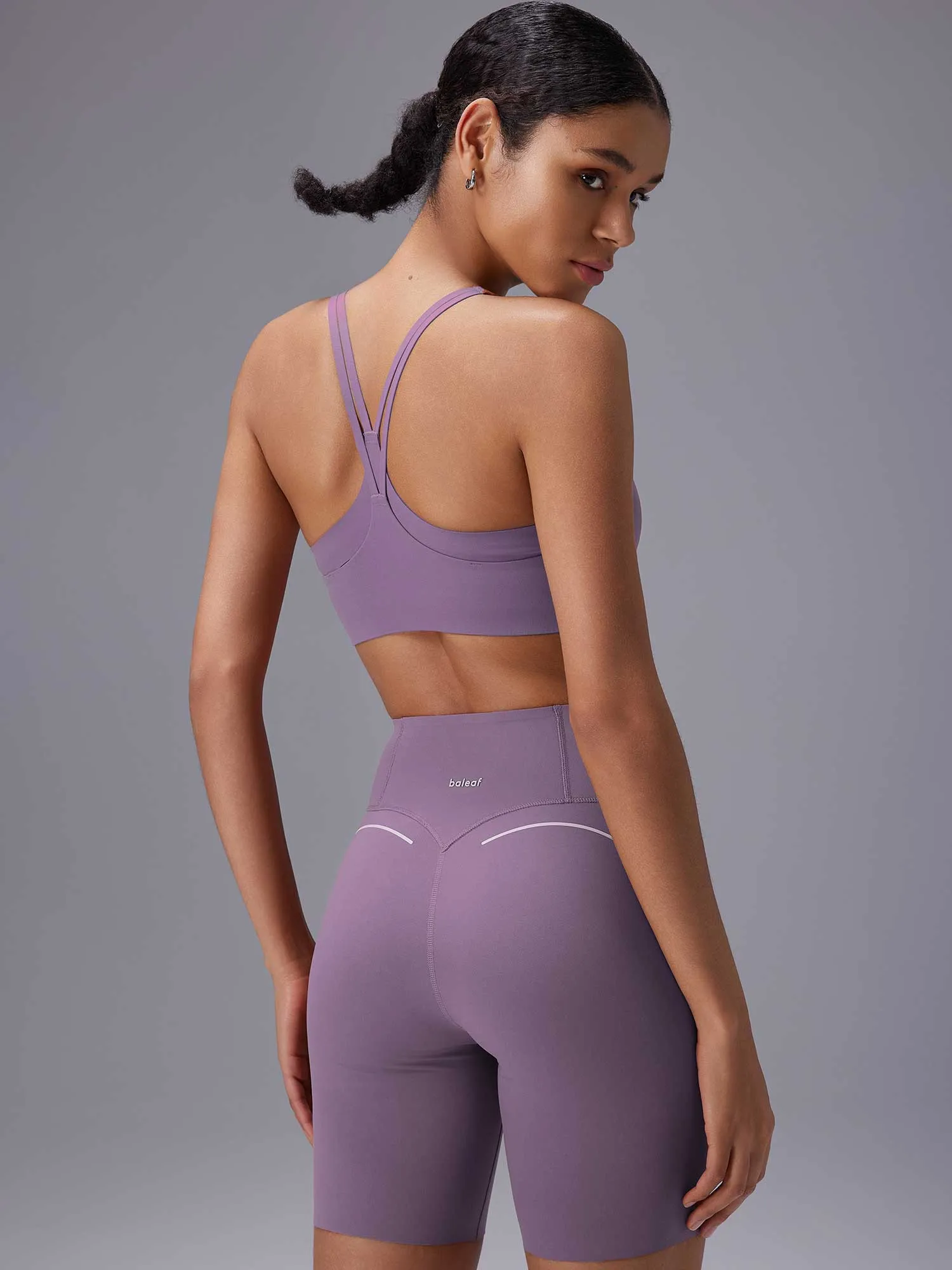 Freeleaf Printed Spaghetti Strap Sports Bra