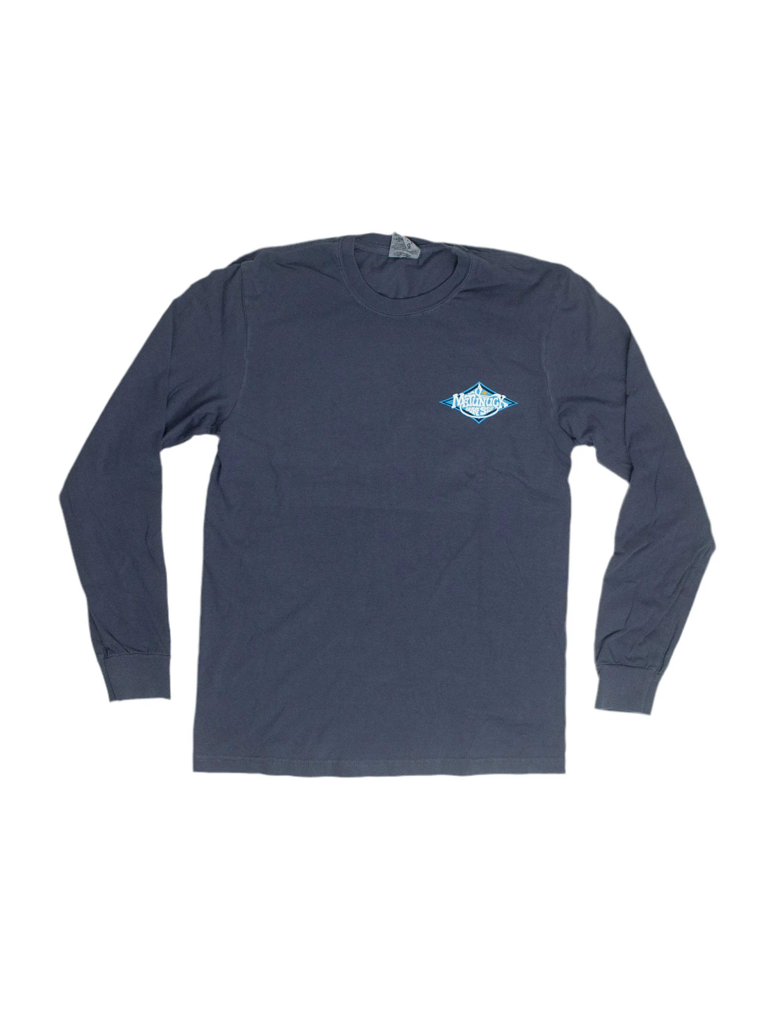 Full Color Diamond Long Sleeve Tee - Navy