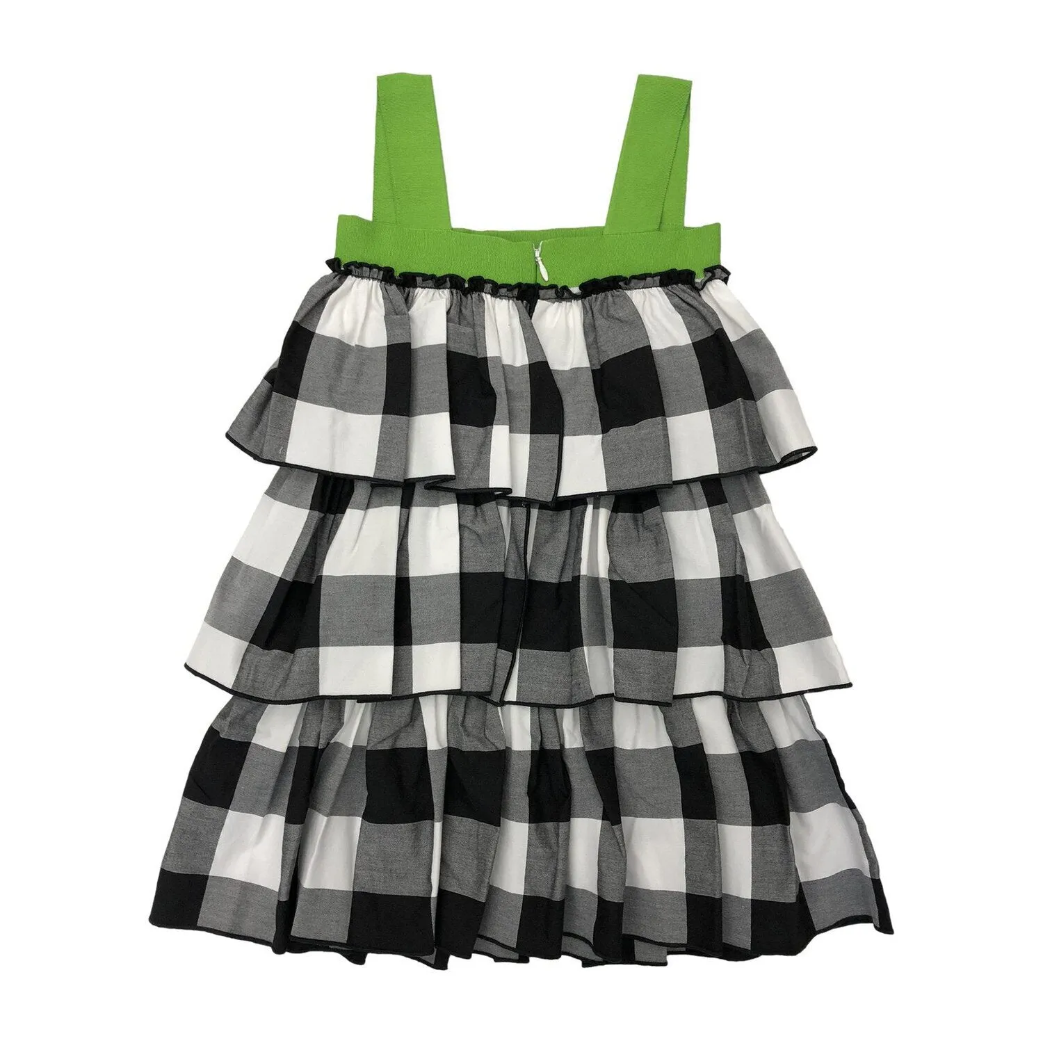 Girls Gingham Ruffle Dress