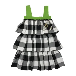Girls Gingham Ruffle Dress
