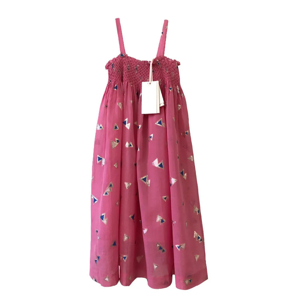 Girls Jamila Long Dress - Azelia Pink