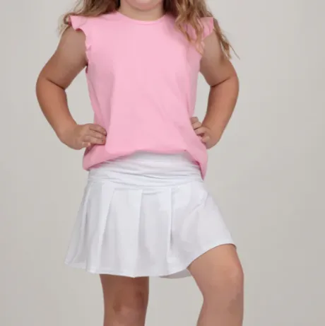 Girls Ruffle Shirt - Pink