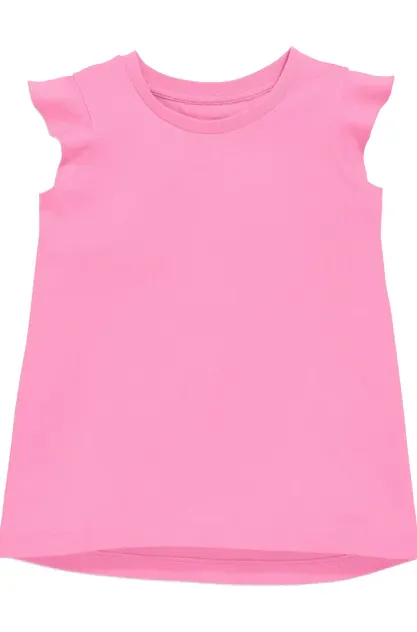 Girls Ruffle Shirt - Pink