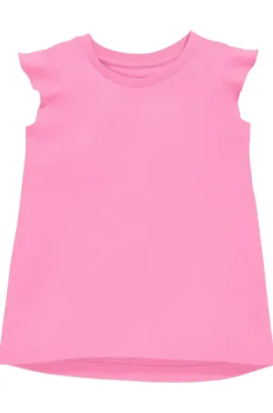 Girls Ruffle Shirt - Pink