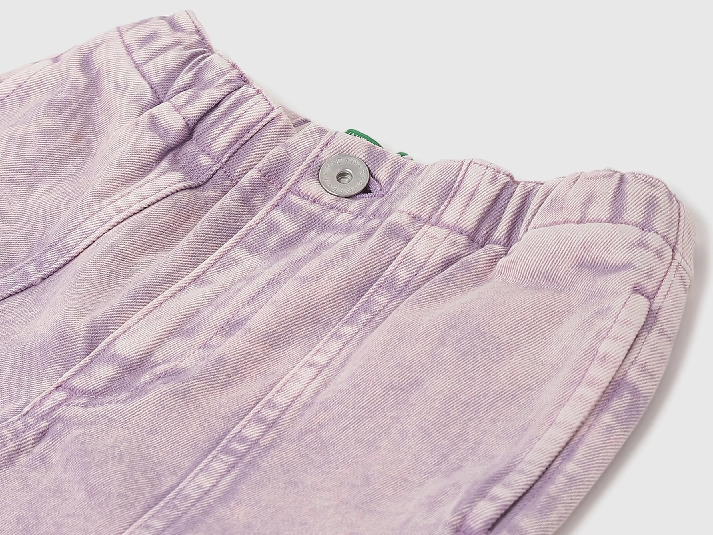 Girls Solid Balloon Fit Jeans