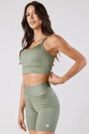 GLASS SPORTS TOP - MILITARY GREEN