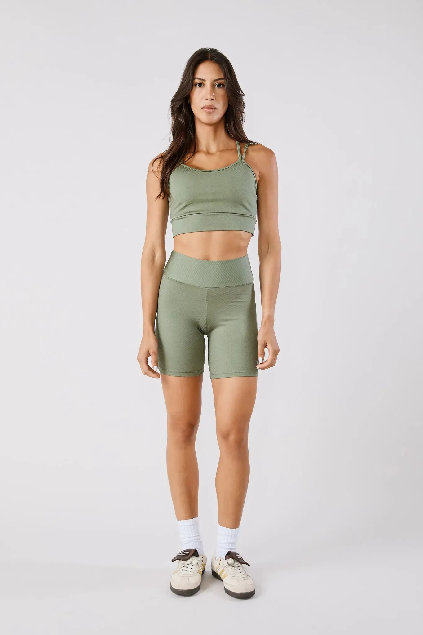 GLASS SPORTS TOP - MILITARY GREEN