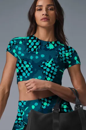 Glow Dot Motion Set – Women’s Performance Crop Top & Skirt