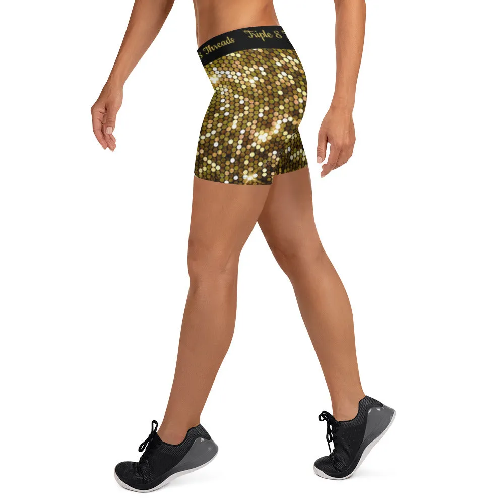 Gold Coruscate Shorts