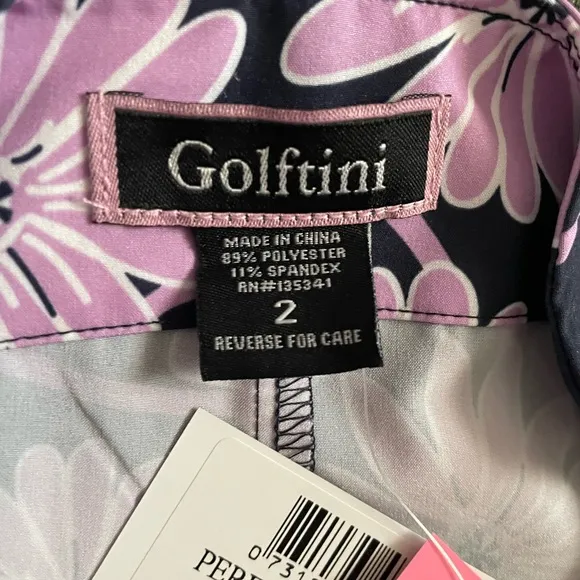 GOLFTINIWine Down Performance Mini Skort 16 inches