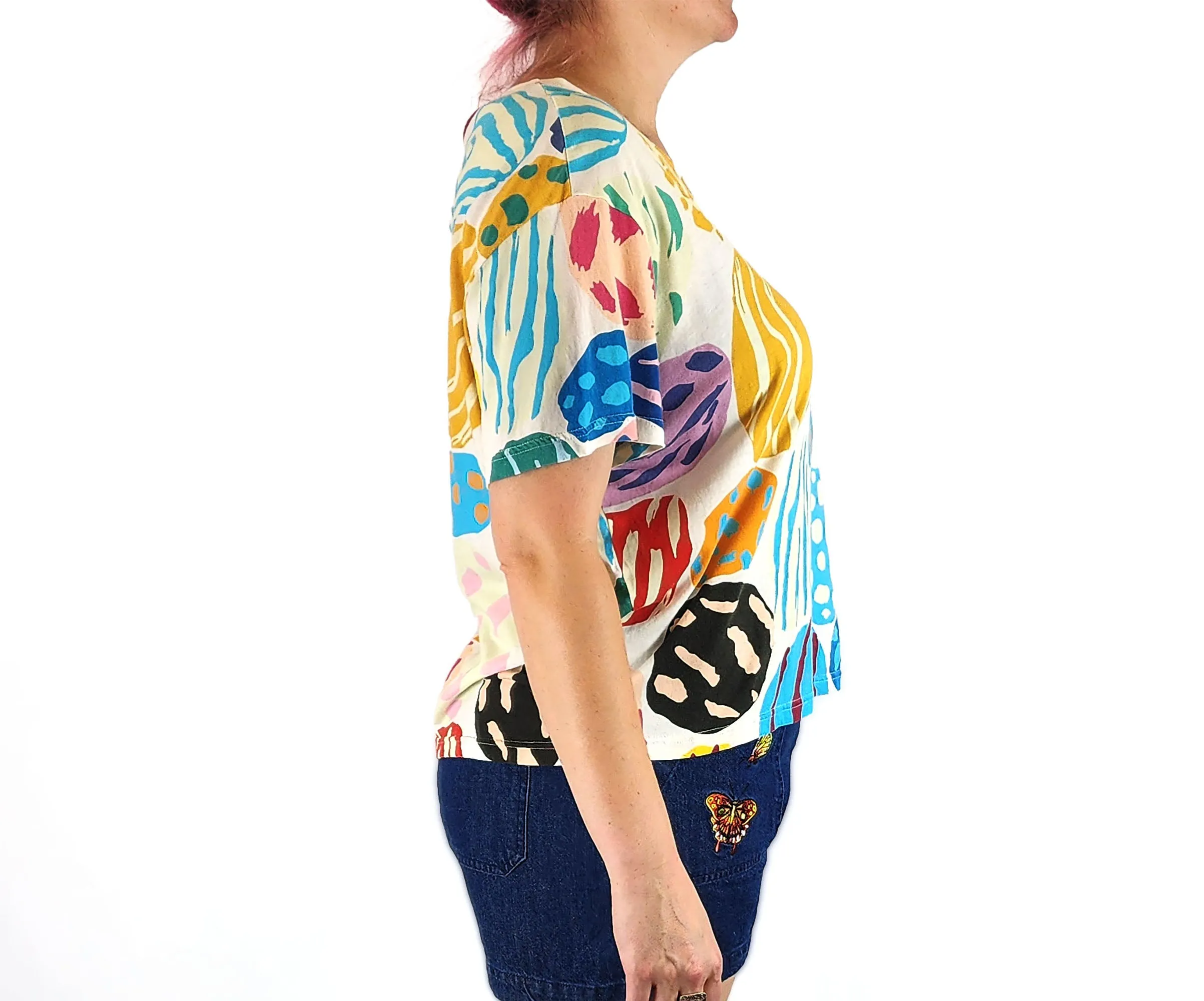 Gorman   Mireia Ruiz big rocks print top size 14