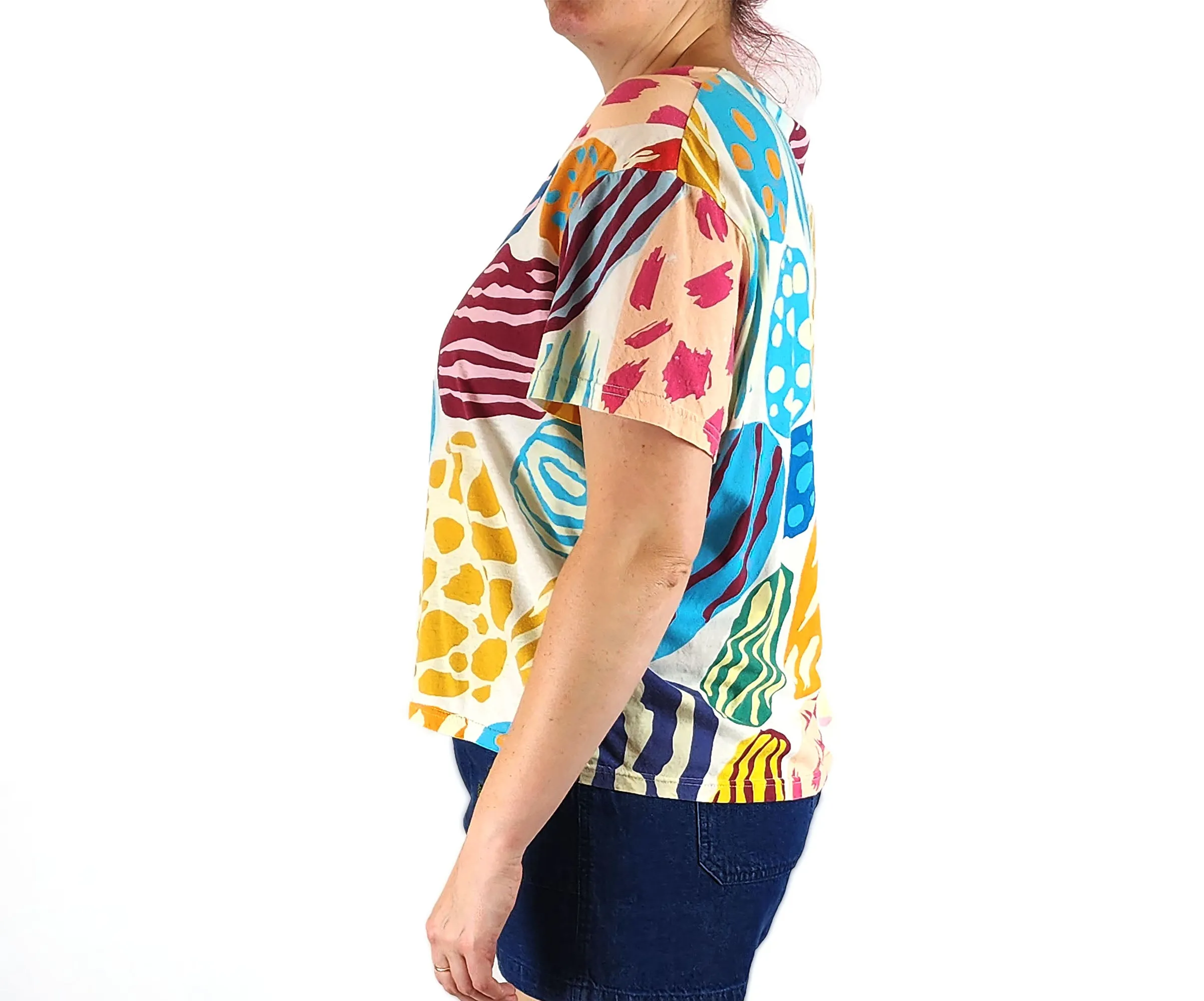 Gorman   Mireia Ruiz big rocks print top size 14