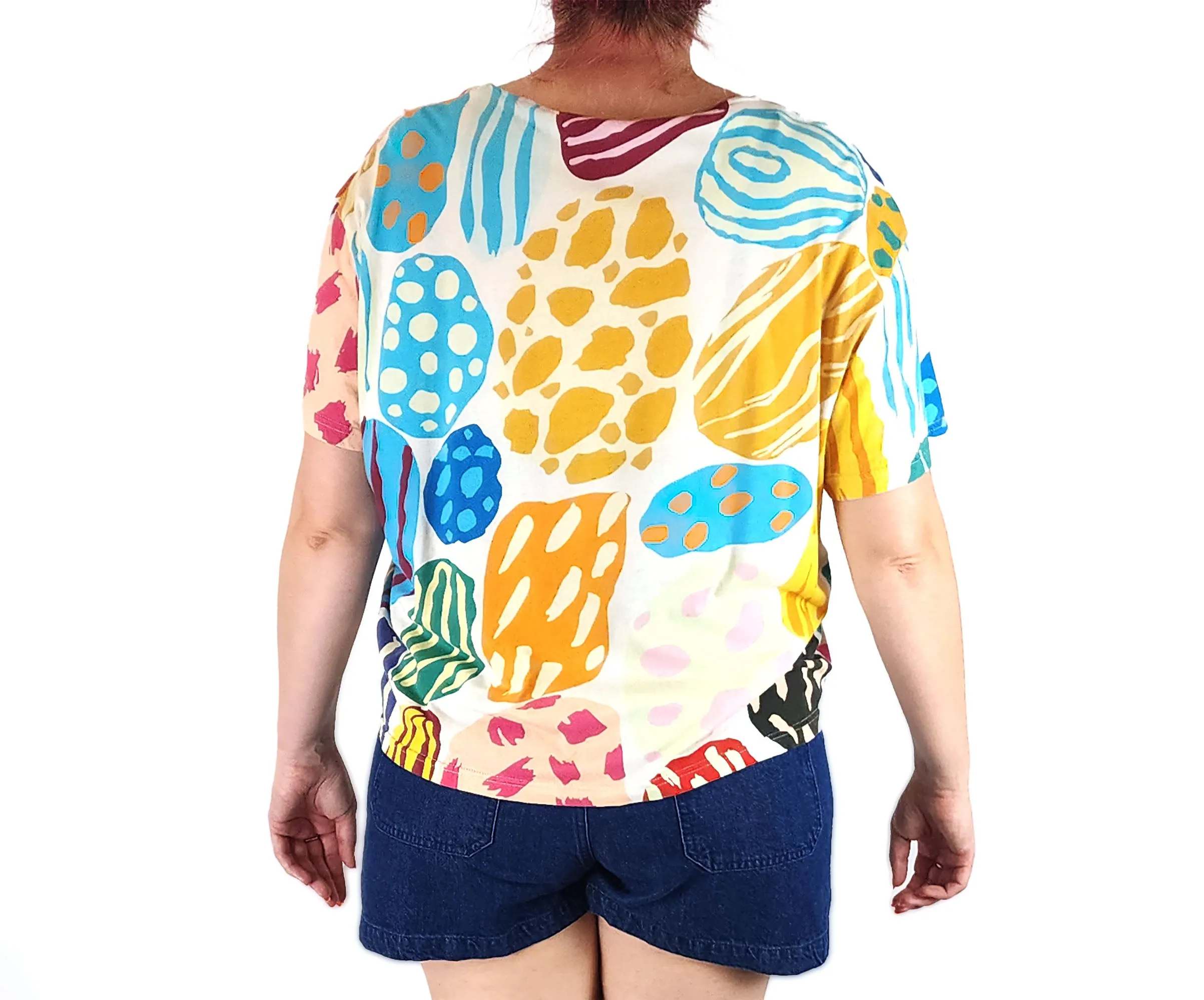 Gorman   Mireia Ruiz big rocks print top size 14