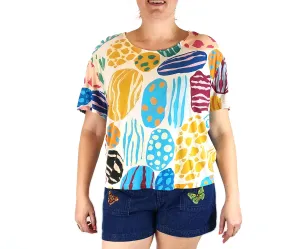 Gorman   Mireia Ruiz big rocks print top size 14