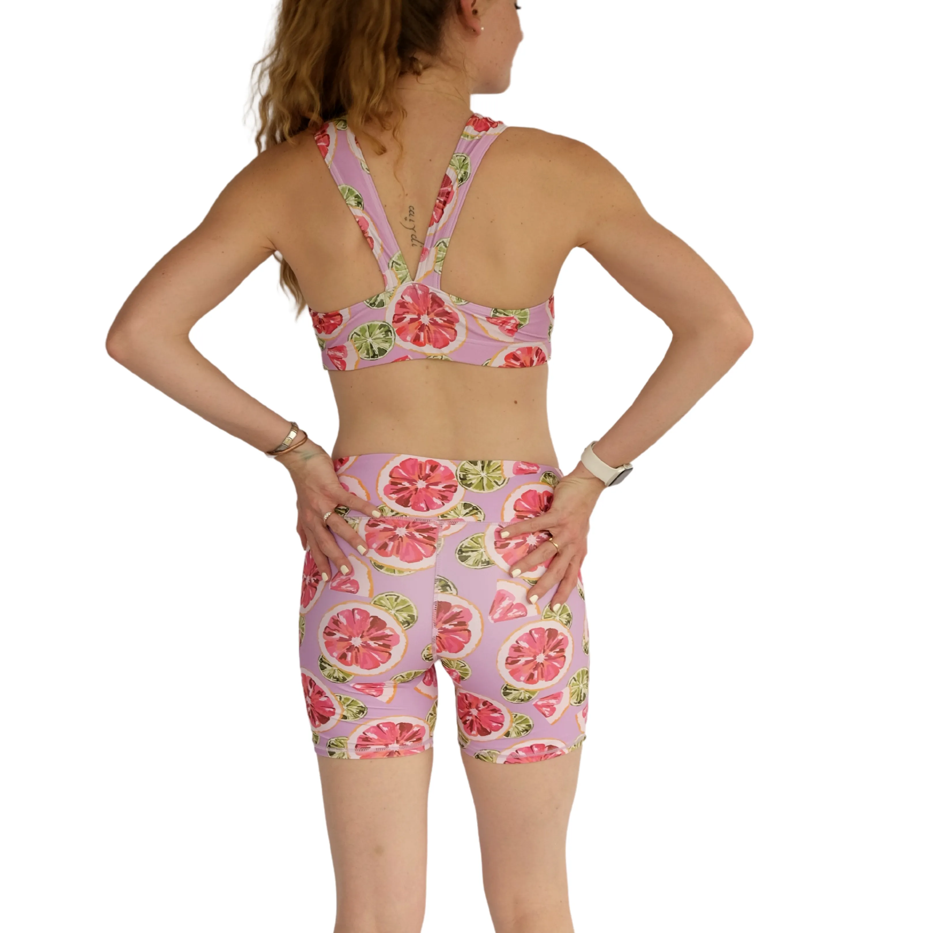 Grapefruit and Lime Sports Bra