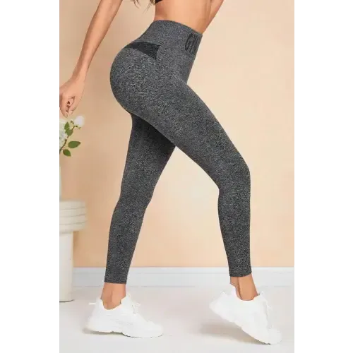 Gray High Waist Active Gym Leggings