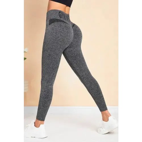 Gray High Waist Active Gym Leggings