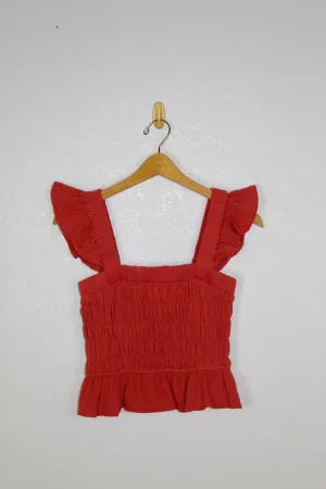 Greylin Lola Smocked Gauze Top