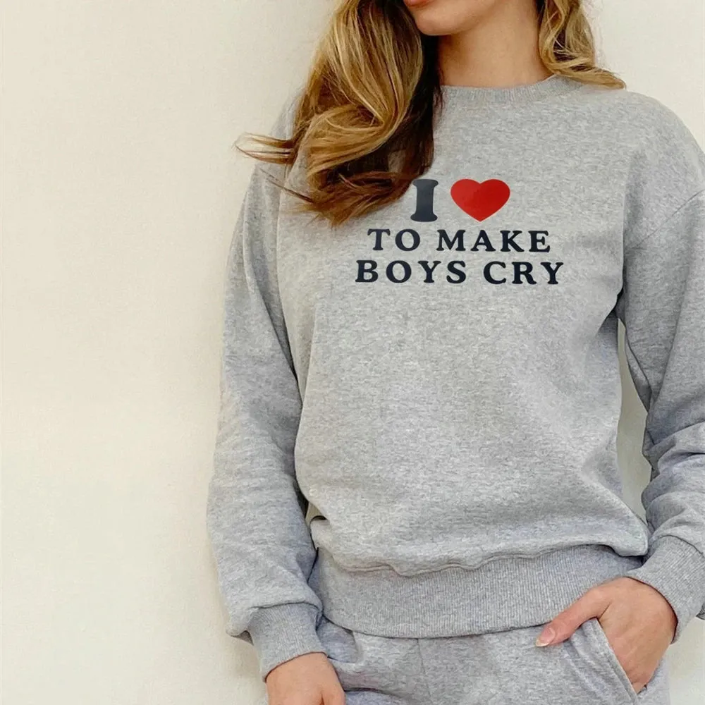 Grunge Pullover Letter Print Casual Long Sleeve Tops