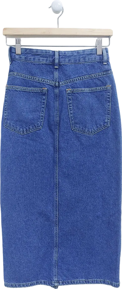 H&M Blue Denim Skirt UK 6