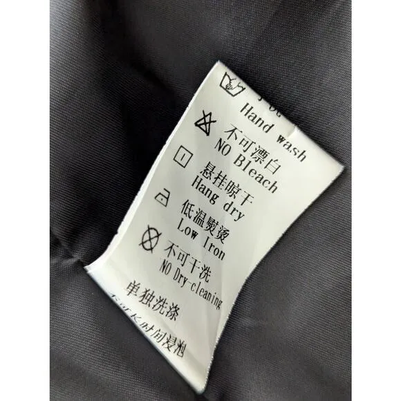 HAODUOYI! FABULOUS DUSTER LENGTH BLACK MICROFIBER VEST JACKET, LINED! SZ 8