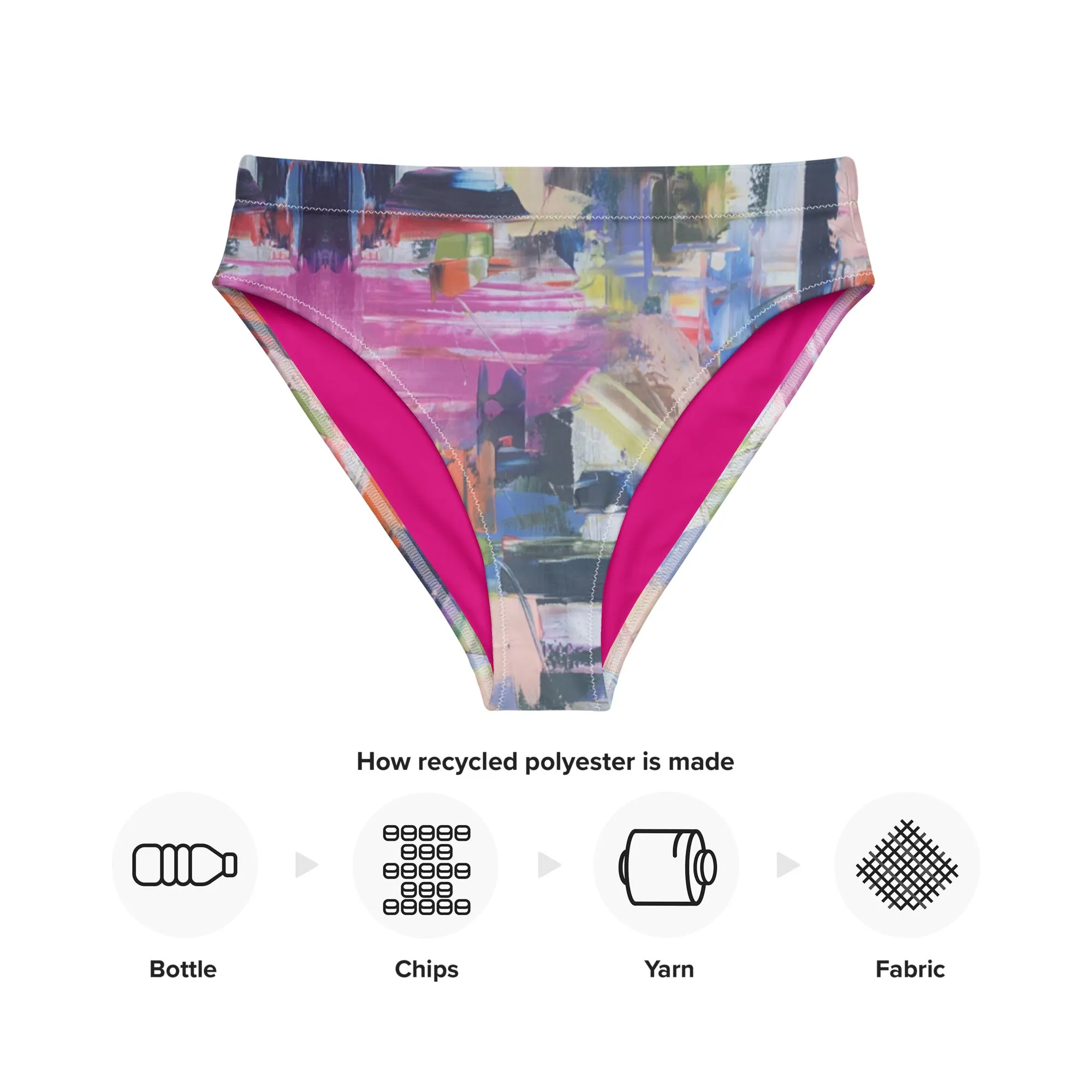 High-waisted bikini bottom "Kris Kros"