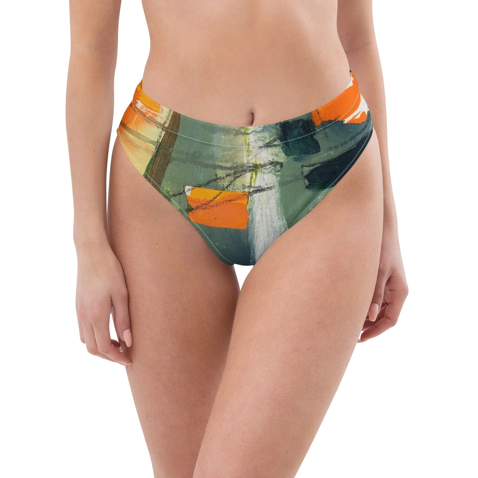 High-waisted bikini bottom "Sink or Swim"