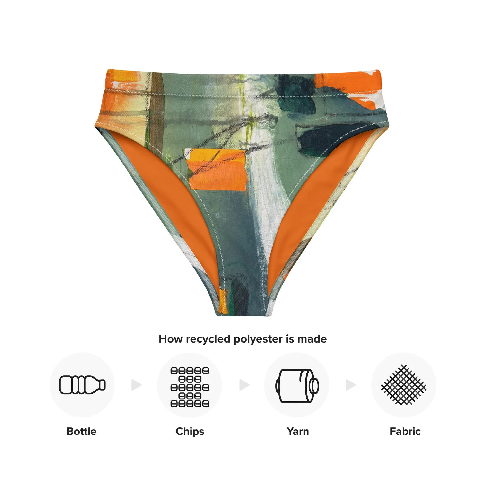 High-waisted bikini bottom "Sink or Swim"