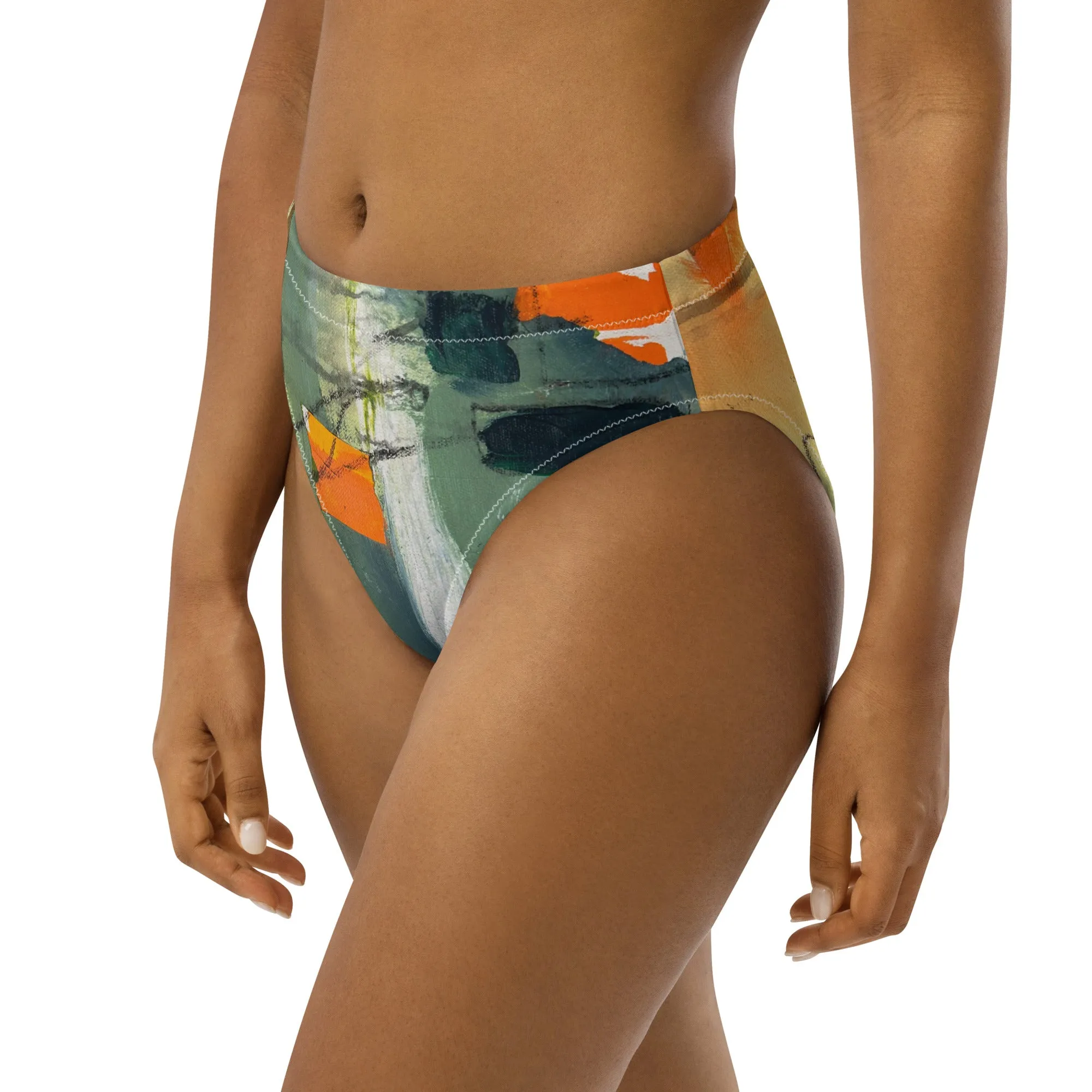 High-waisted bikini bottom "Sink or Swim"