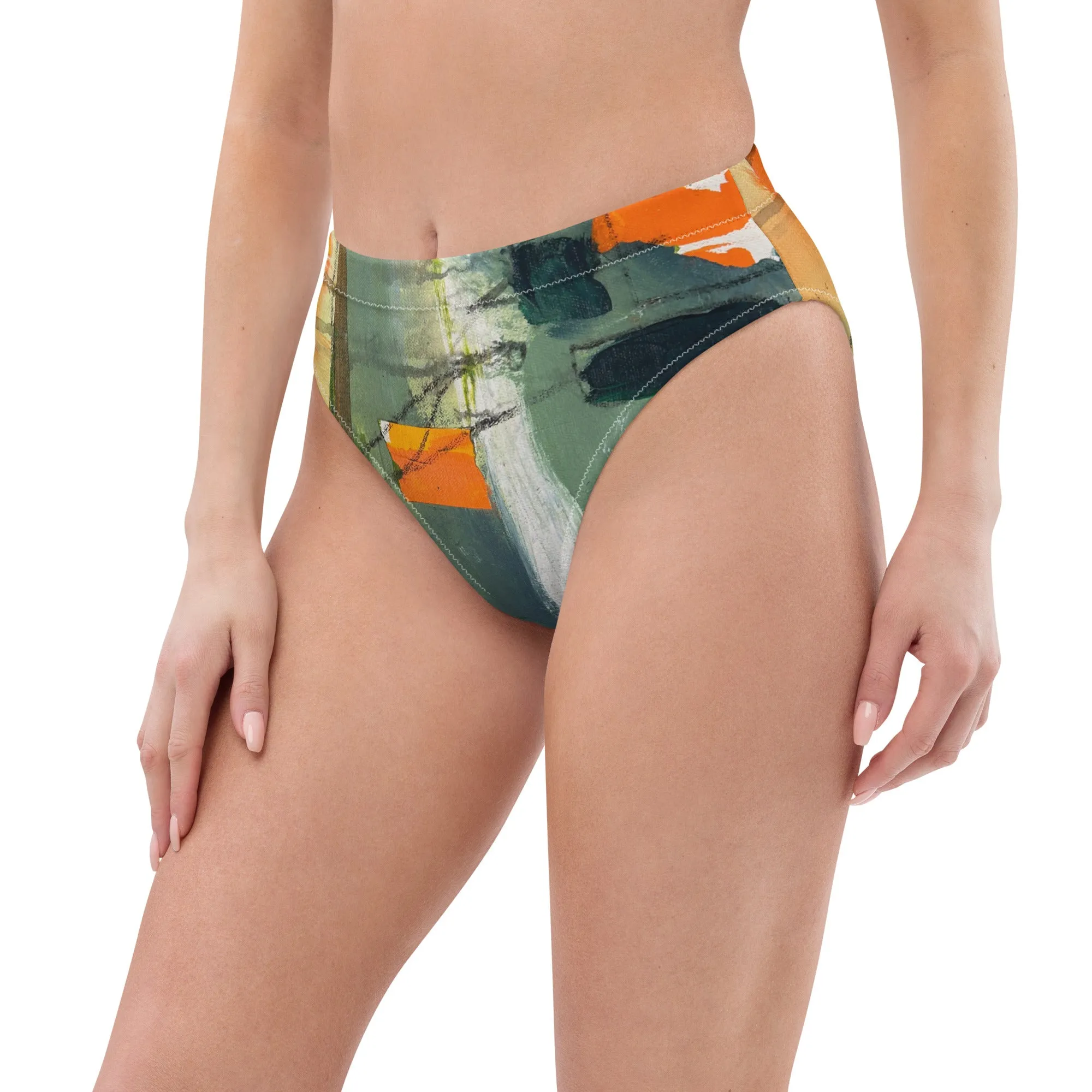 High-waisted bikini bottom "Sink or Swim"