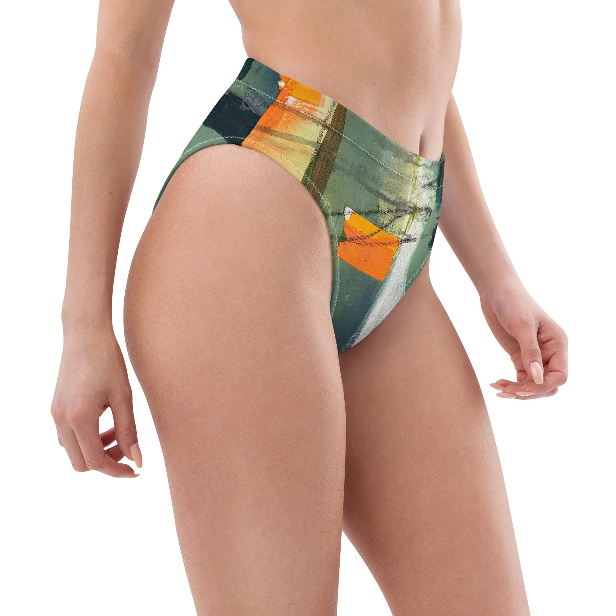 High-waisted bikini bottom "Sink or Swim"