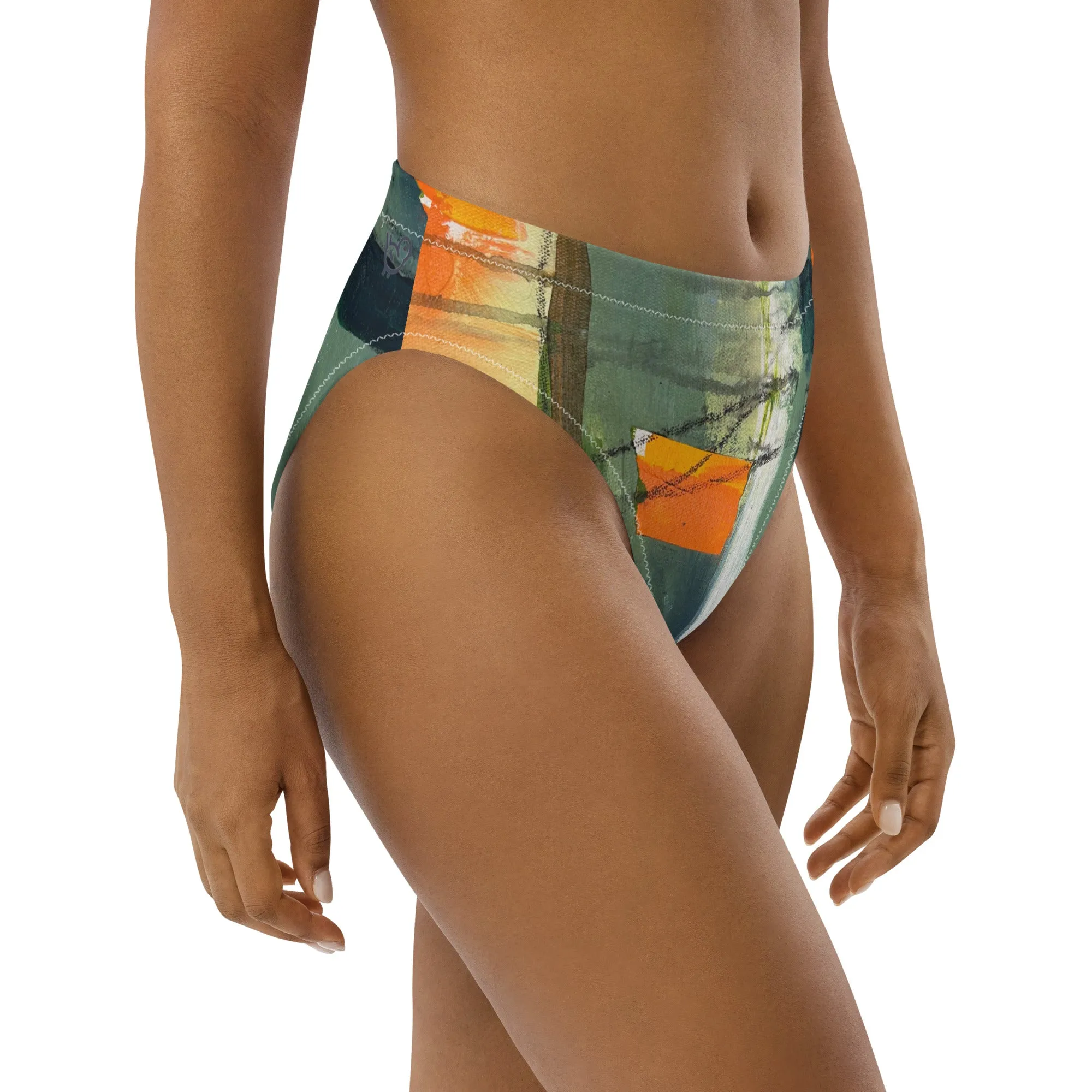 High-waisted bikini bottom "Sink or Swim"