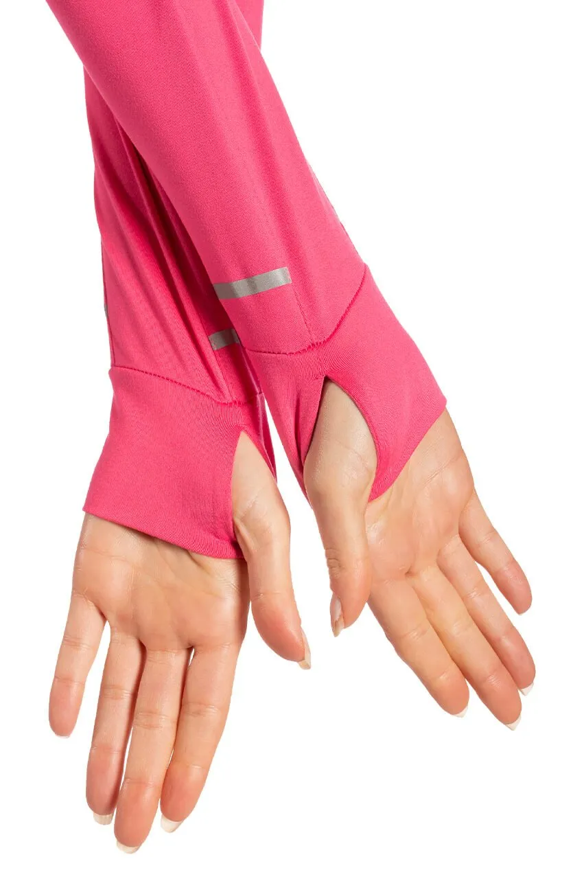 Hot Pink Fabulous Mock Pullover