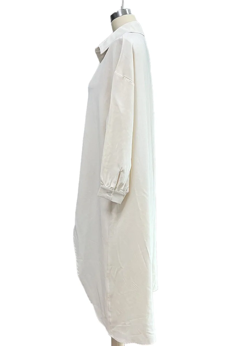 HTR1030 Flowy High-Low Hemline Blouse Tops