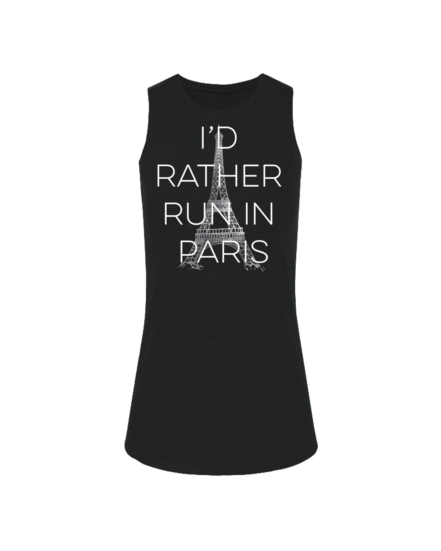 I'd Rather Run in Paris Block Letters