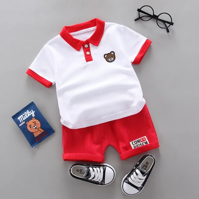 infant & Toddler Boy Cotton Short Sleeves Clothes Tops   Pants