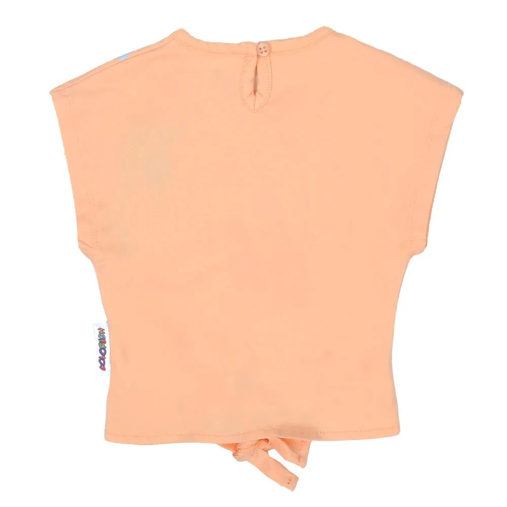 Infant Girls T-Shirt Birds & Flower - Cream Puff | Bachaa Party Baby Clothes Girls Tops & T-Shirts