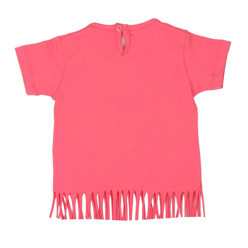 Infant Girls T-Shirt Cutest Catch - Pink Lemon | Bachaa Party Baby Clothes Girls Tops & T-Shirts
