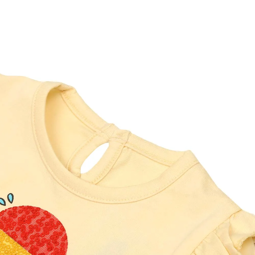 Infant Girls T-Shirt Summer Vibes - Vanila | Bachaa Party Baby Clothes Girls Tops & T-Shirts