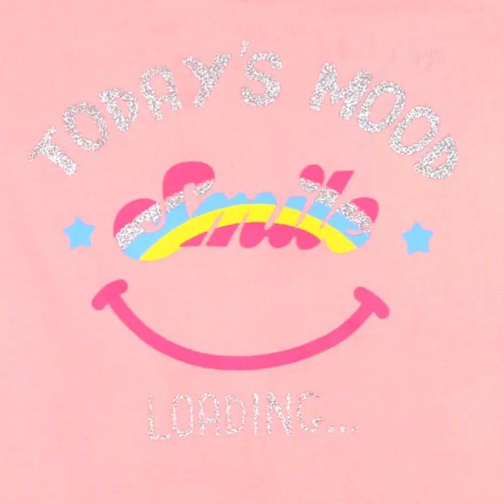 Infant Girls T-Shirt Today Mood - Pink Lemon | Bachaa Party Baby Clothes Girls Tops & T-Shirts