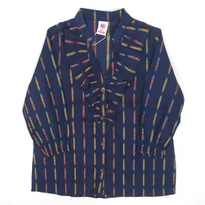 Infants Blooming Casual Top For Girls - Navy | Bachaa Party Baby Clothes Girls Tops & T-Shirts