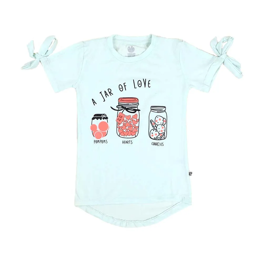 Infants Jar Of Love T-Shirt For Girls - Mint | Bachaa Party Baby Clothes Girls Tops & T-Shirts