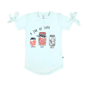 Infants Jar Of Love T-Shirt For Girls - Mint | Bachaa Party Baby Clothes Girls Tops & T-Shirts