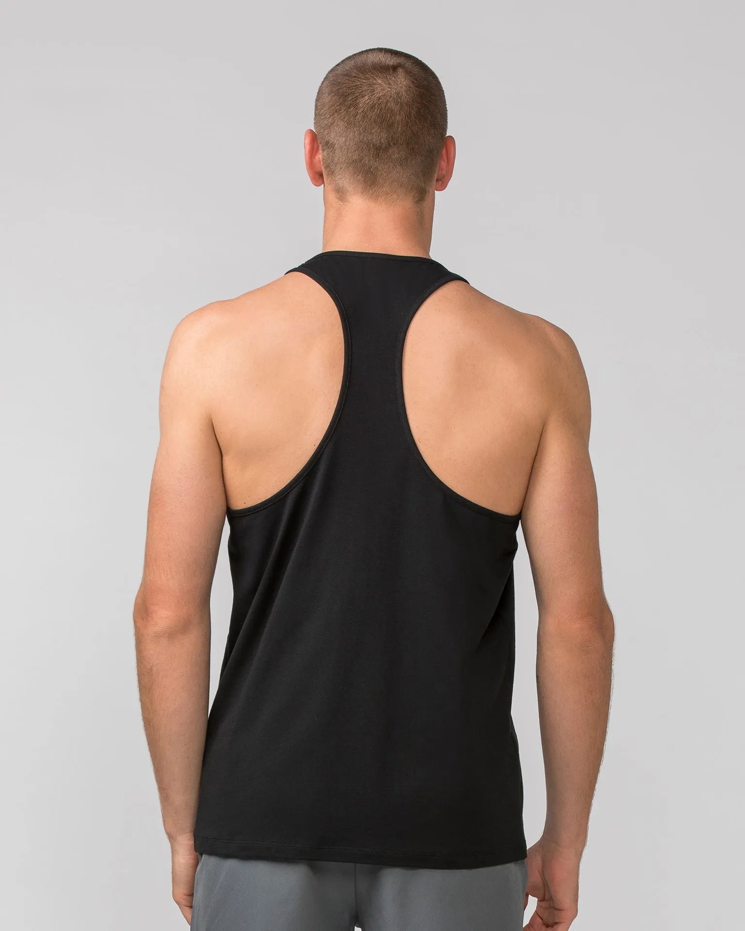 Infinite Y Back Singlet - Black
