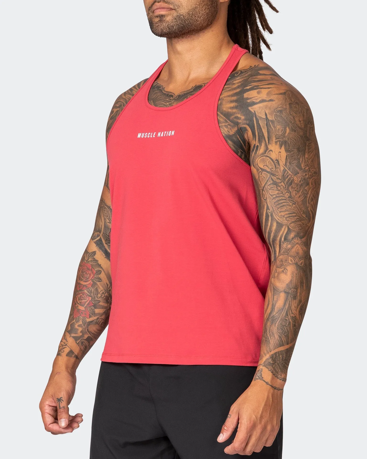 Infinite Y Back Singlet - Cardinal