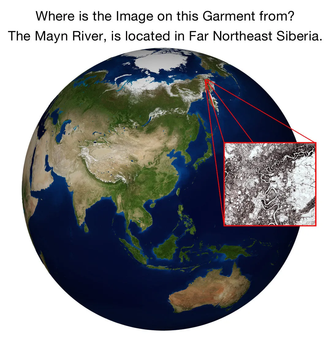 Infinity Scarf - Google Earth Image - Mayn River